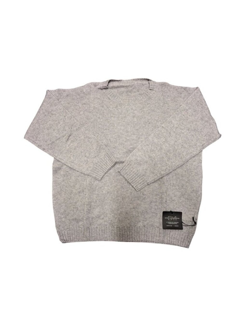DYI Women's Cashmere Wool Oversized Sweater Heather Grey Size Large